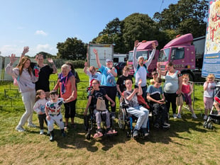 Disabled children enjoy a trip to the circus